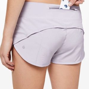 LULULEMON Speed Up Shorts Lavender Size 4